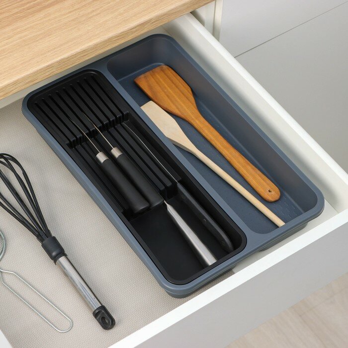 фото Лоток для столовых приборов и ножей 40х26х5,1см