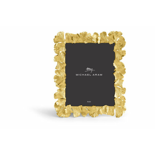 Рамка для фото Michael Aram Листья гинкго 20х25 см, золото