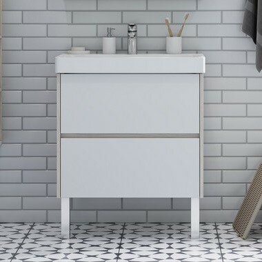 фото Акватон Тумба для комплекта Акватон Сканди 70 дуб верона