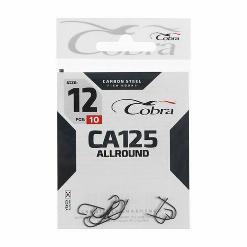 фото Крючки allround, серия ca125, № 12, 10 шт. cobra