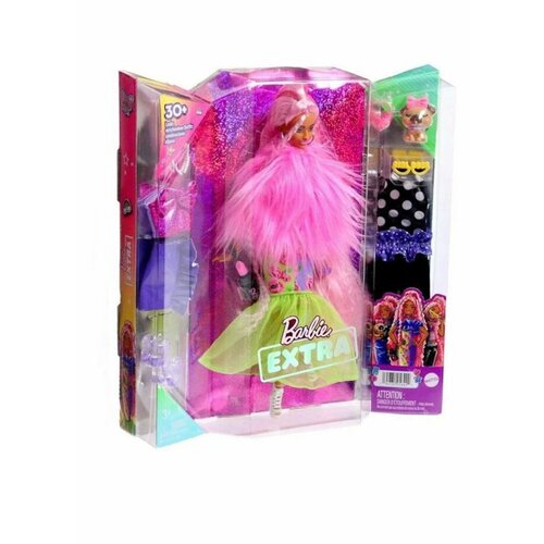 Кукла Barbie Extra HGR60 / Кукла барби экстра с розовыми волосами кукла barbie экстра со светло розовыми волосами hgr60