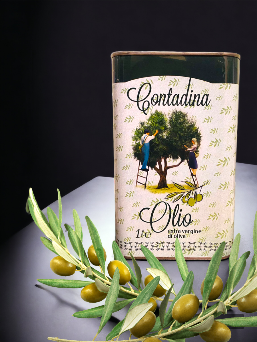Натуральное оливковое масло Contadina Olio Extra Vergine Di Oliva 1л (Италия) — фото 1