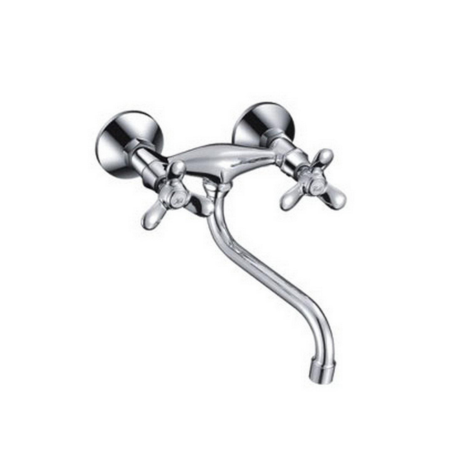 фото Смеситель для кухни настенный 1/2 кер F4612 FRAP Трилистник нижний