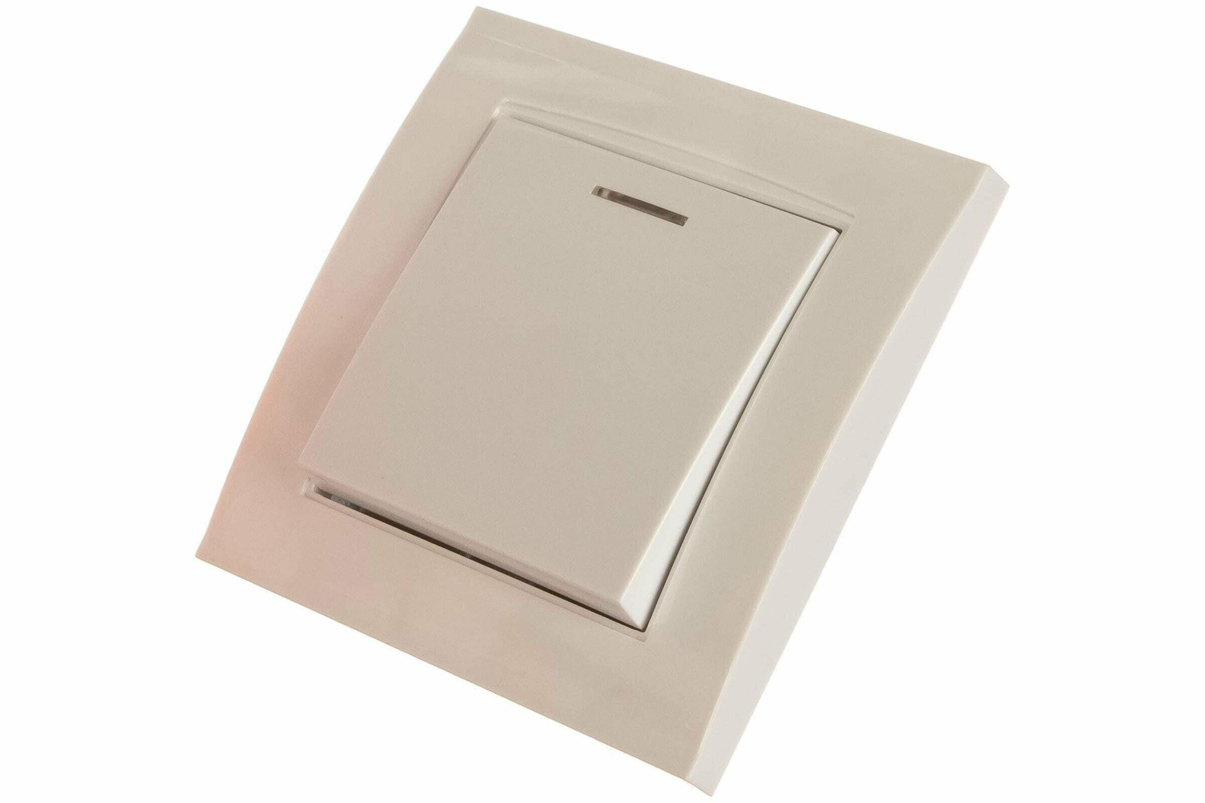 фото Выключатель 1СП Бриллиант белый с подсветкой Universal 7947397