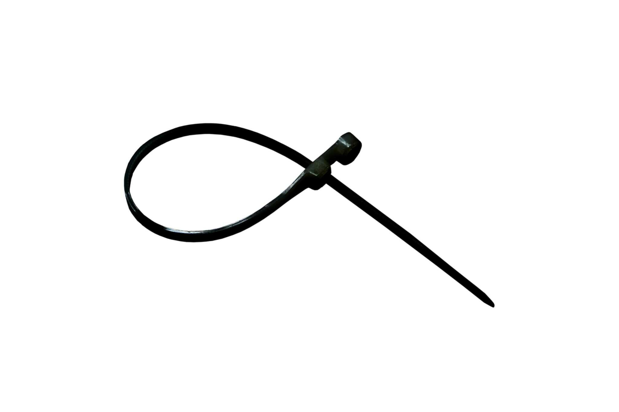 фото Экопласт Кабельный хомут с монтажным отверстием Экопласт 3.5х110 мм, черный 45109BL