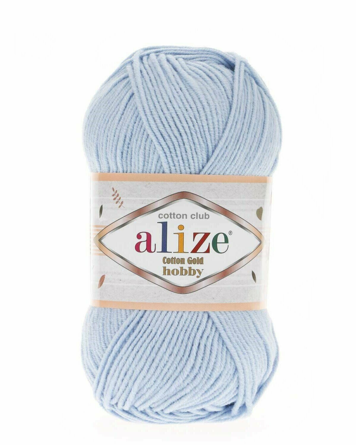 Пряжа Alize Cotton gold hobby (Ализе Коттон голд хобби) 1 шт 513 55% хлопок, 45% акрил 165 м, 50г