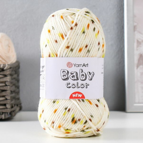 Пряжа "Baby color" 100% акрил 150м/50гр