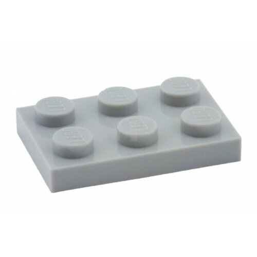 Деталь LEGO 4211396 Плитка 2X3 (серая) 50 шт. деталь lego 302126 плитка 2x3 черная 50 шт