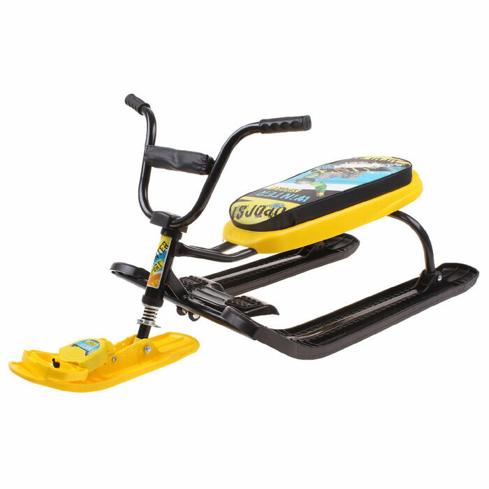 фото Снегокат Ника-джамп "Зимний спорт", цвет жёлтый