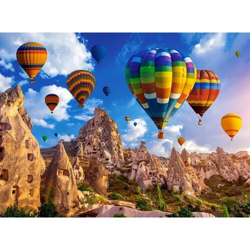 Пазл Castorland 2000 деталей: Цветные воздушные шары Каппадокия, C-200900