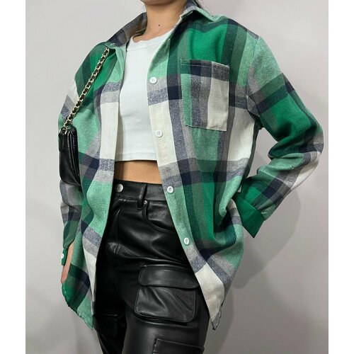 фото Рубашка , размер 42-48, серый нет бренда