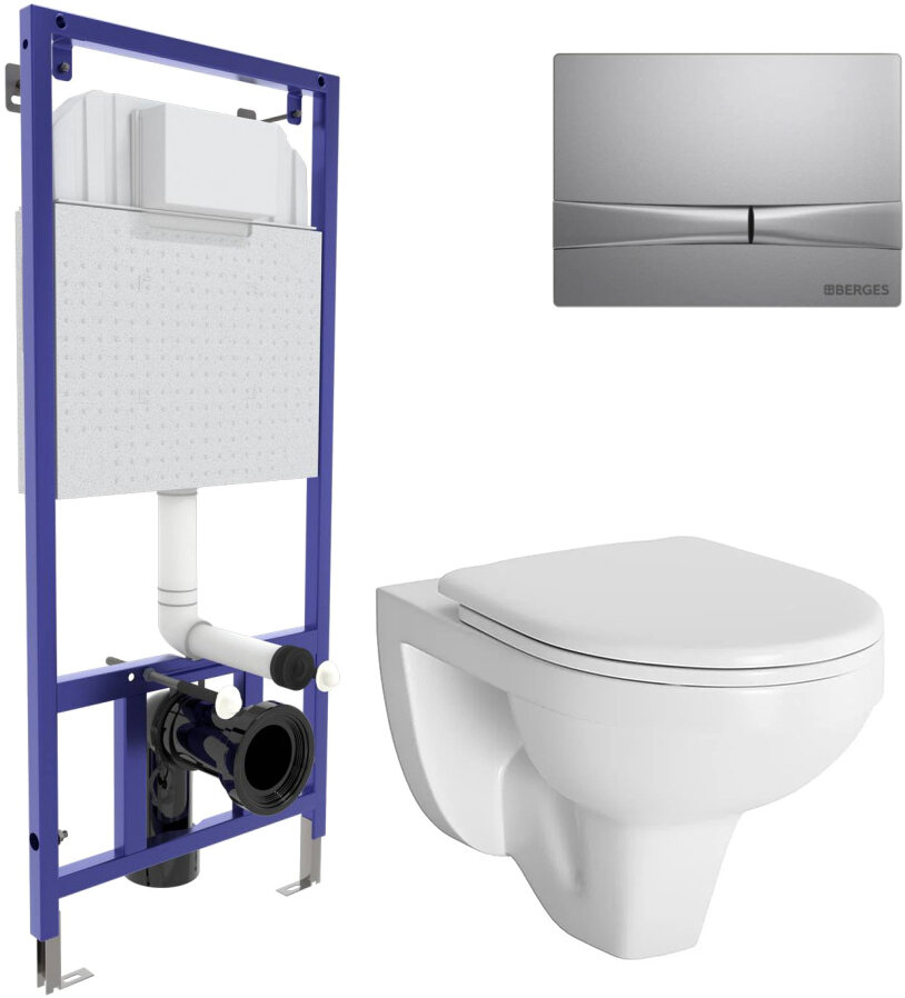 фото Комплект с унитазом Berges Wasserhaus 040252/081105/BB023-SL