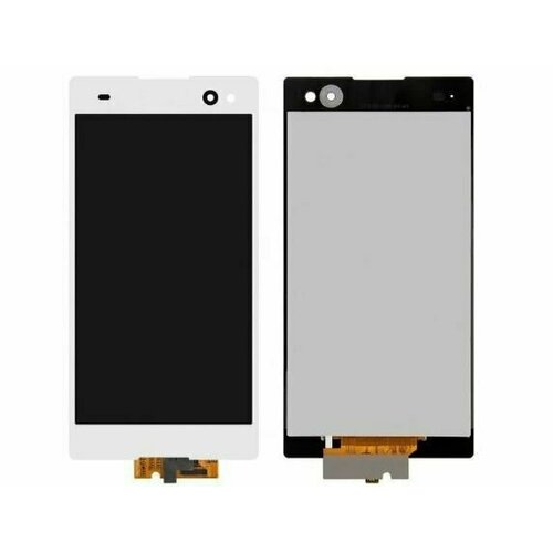 дисплей для sony d2502 xperia c3 dual d2533 xperia c3 в сборе с тачскрином черный Дисплей для Sony C3 / C3 Dual (D2533 / D2502) с тачскрином белый