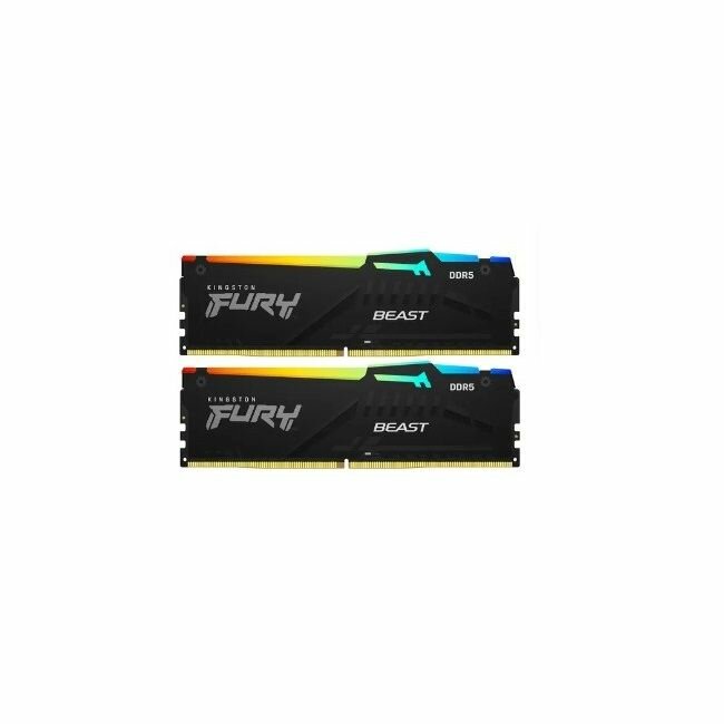 Оперативная память Kingston FURY Beast Black RGB CL40 (Kit of 2) DDR 5 DIMM 64Gb 5600Mhz (KF556C40BBAK2-64) - фото №17