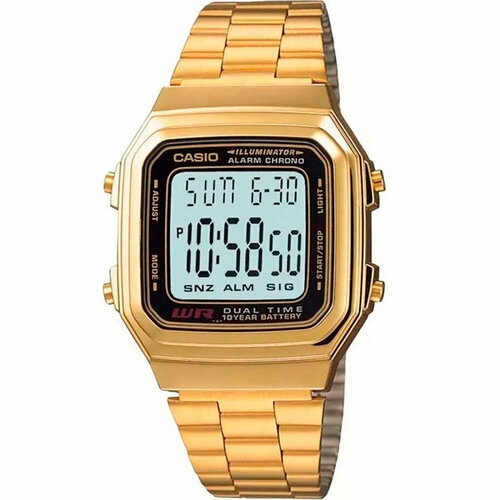 Наручные часы CASIO, серый, золотой