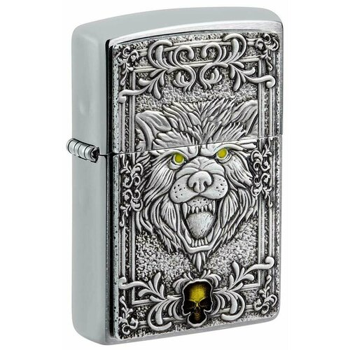 Зажигалка Wolf Emblem ZIPPO 48690 зажигалка zippo 200 wolf zippo арт 200 wolf