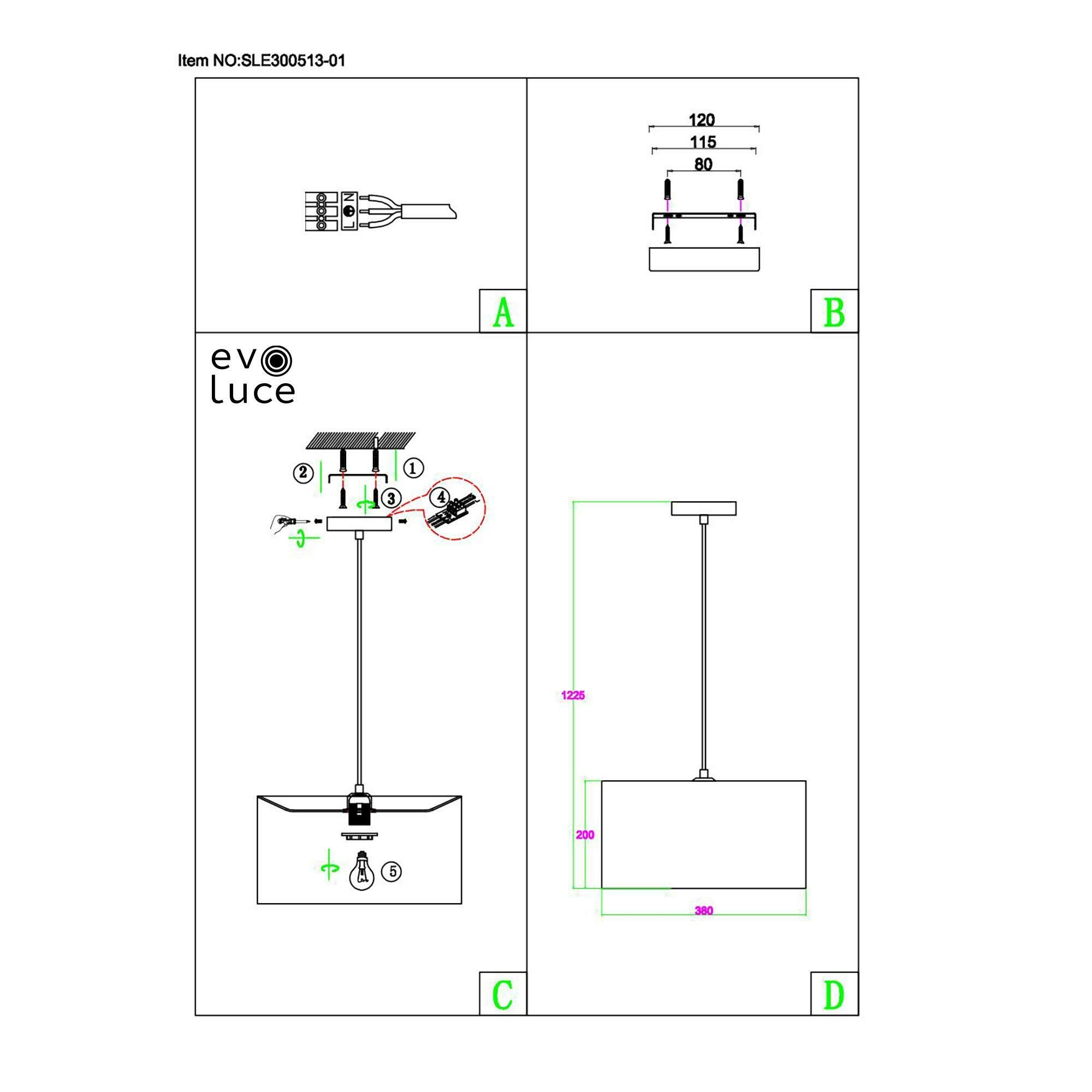 Светильник Evoluce BRESCIA SLE300513-01 - фото №3