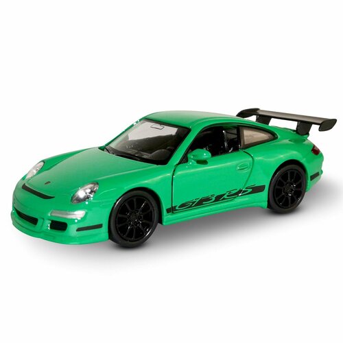 Машинка WELLY PORSCHE 911 GT3 RS Зеленый / модель машины 1:38 с пружинным механизмом машинка welly porsche 911 gt3 rs оранжевый модель машины 1 38 с пружинным механизмом