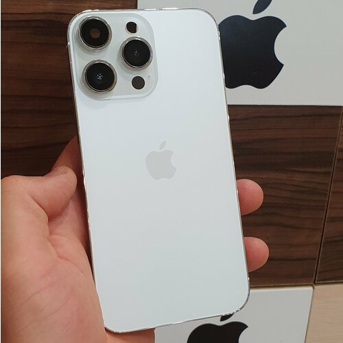 Корпус для iPhone XR в стиле iPhone 14Pro (цвет: Silver-White - серебристо-белый) корпус для iphone xr в стиле iphone 13pro цвет зелёный