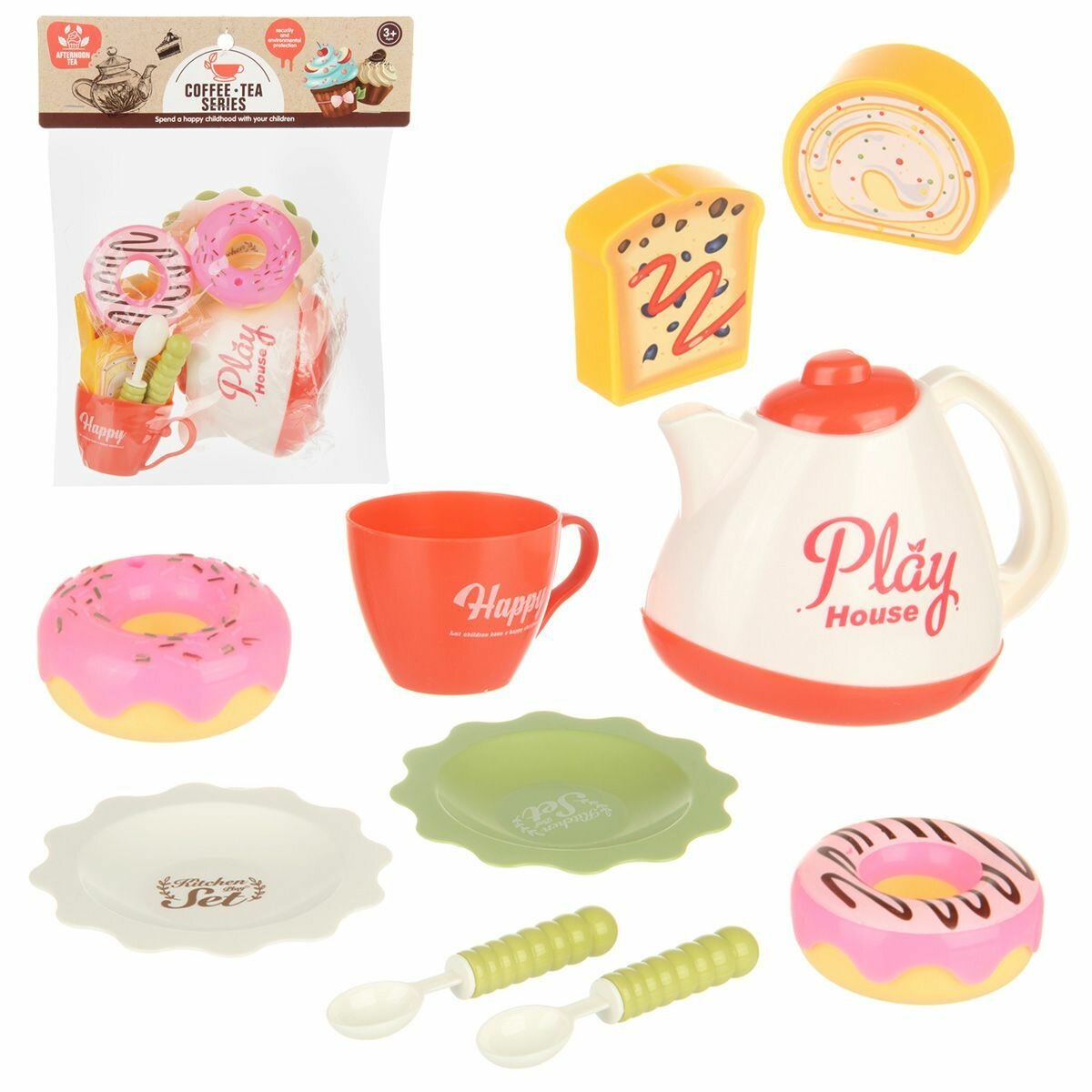 Игровой набор посуды и продуктов "Чайное настроение", Veld Co