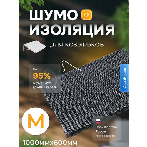 Шумоизоляция на козырек кондиционера M 1000*600