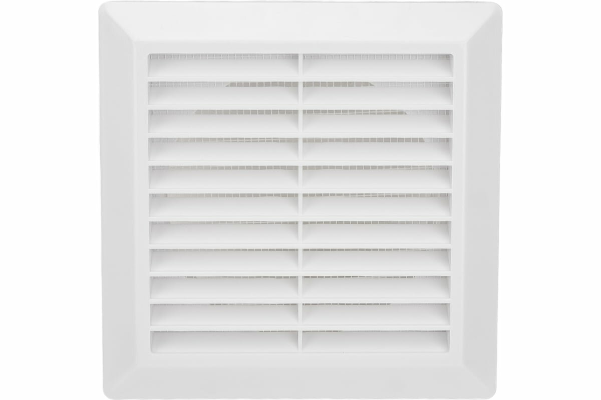 Решетка разъемная с москитной сеткой (d=125 мм 175х175х38 мм наклонные жалюзи) Эвент Э1717Р125Ф