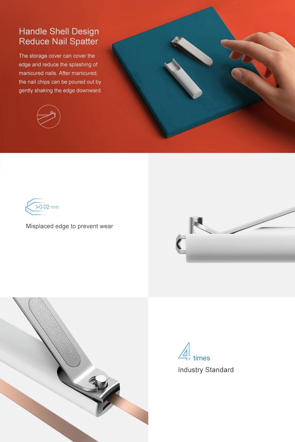 Набор для маникюра Xiaomi Mijia XM0444, 5 in 1: гарантийные документы