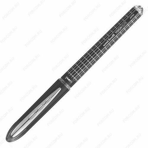 Ручка роллер Uni Ball Vision Elite Black Grid 08 мм цвет чернил черный Uni UB-200 D Black Grid Black 500₽