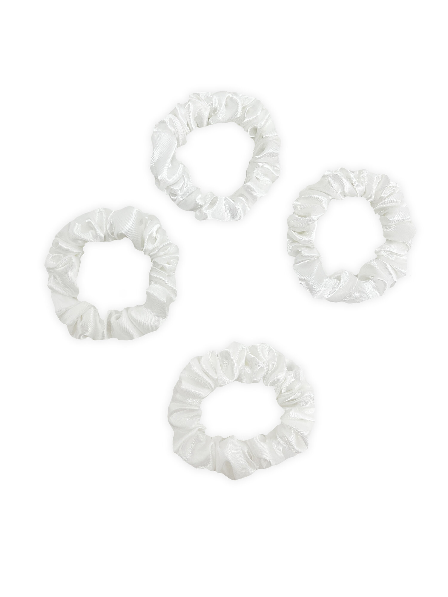 Шелковые тонкие резинки для волос 4 штуки — фото 1