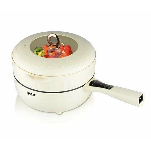 Электрическая сковорода пароварка для дома 1500Вт объем пароварки 5 и сковороды 7 литров алюминий5402 2907₽