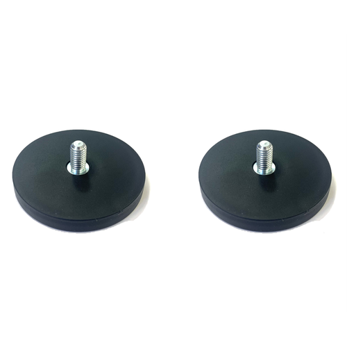 Магнитное крепление KC66/M8 прорезиненное с внешней резьбой - 2 штуки