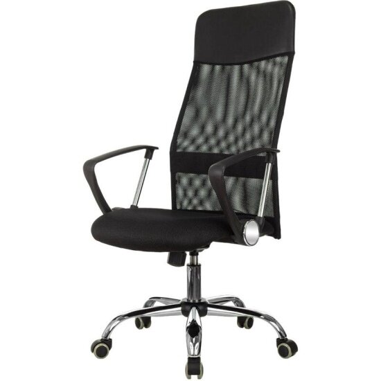 Кресло офисное Easy Chair VB_EChair-508 TTW сетка/ткань/кожзам черный хром