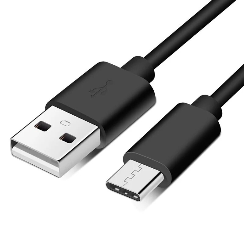 Кабель USB Type-c для быстрой зарядки и синхронизации данных, кабель для быстрой зарядки для OPPO A74 A54 A52 A53 A5 A9 2020 Realme 3 5 6 7 8 Pro, USB-кабель, Black, 1 м