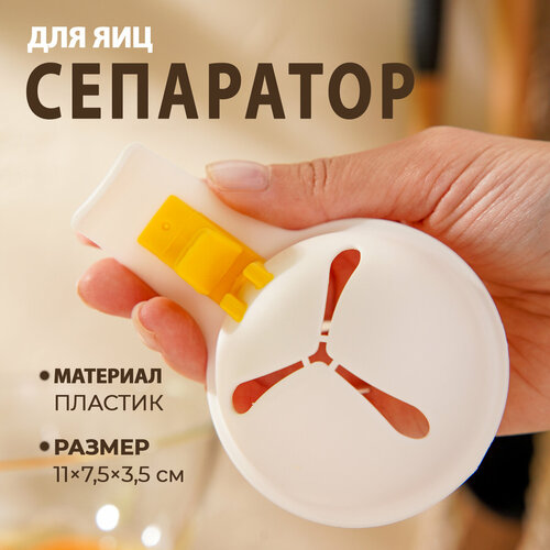 Разделитель для яиц с фиксатором Доляна цвет белый 240₽