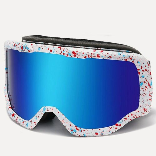 Изображение товара Лыжные очки двухслойные, антизапотевающие, для катания на сноуборде и лыжах.