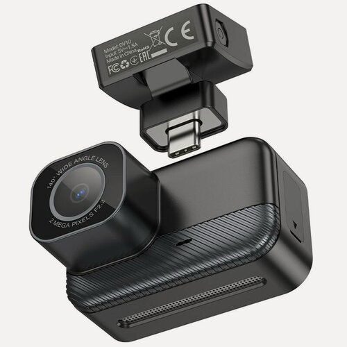 Изображение товара Автомобильный видеорегистратор HOCO DV10 WiFi mini screen dashcam (черный)