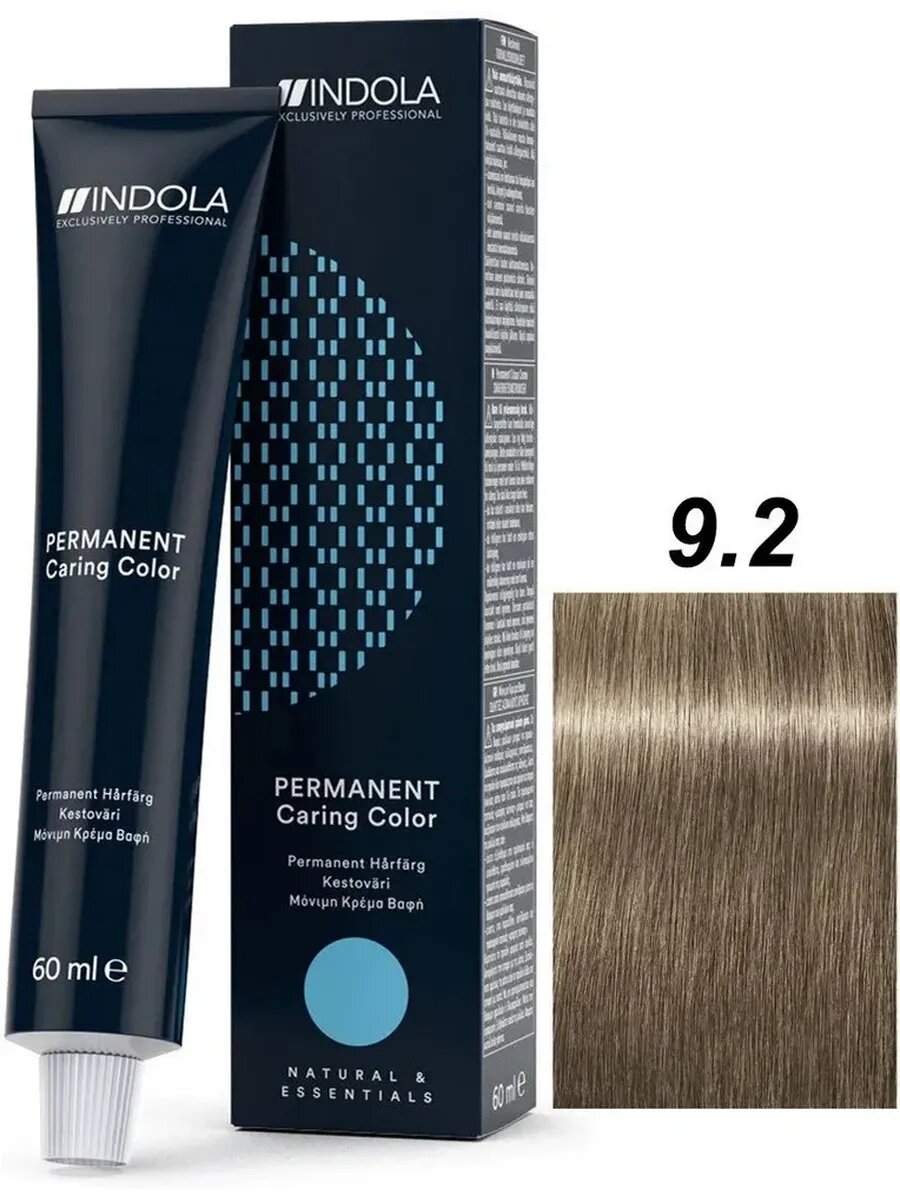 Indola Natural Essentials 9.2 Стойкая крем-краска для волос 60мл
