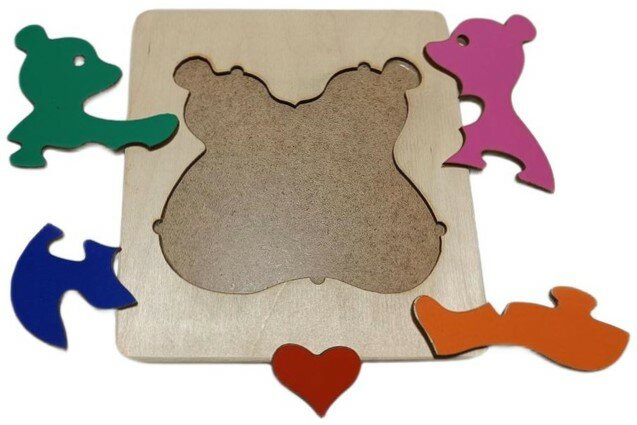 Монтессори "Валентинка" 5 деталей — фото 1