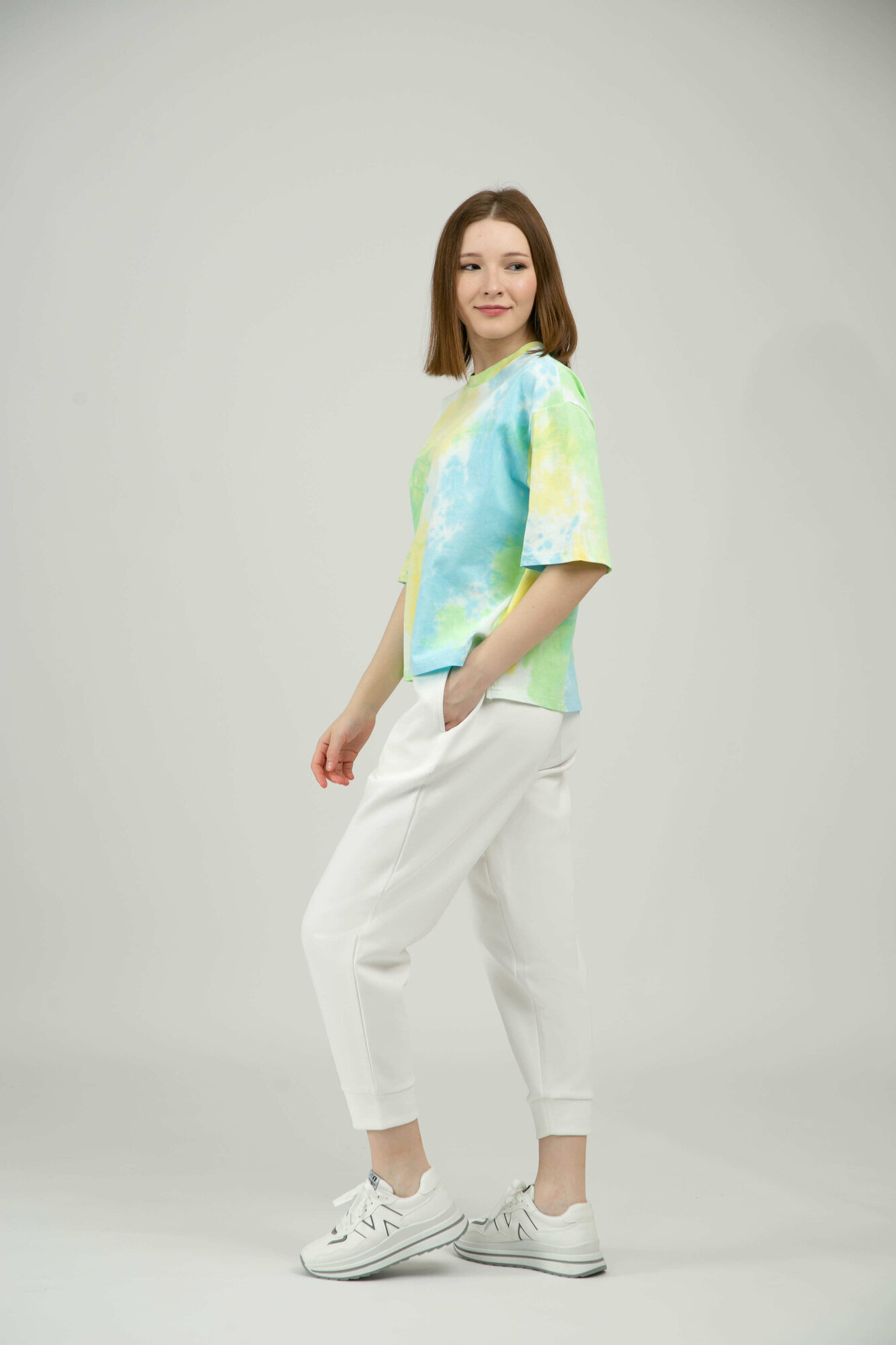 Брюки джоггеры TERRA PRO, размер L, white — фото 1