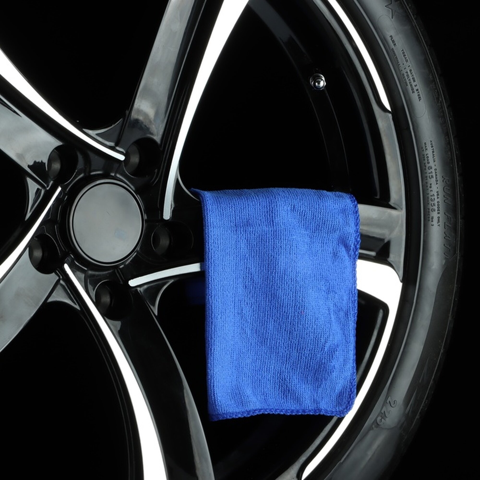 Тряпка для мытья авто  Grand Caratt  микрофибра 20 30 см  синяя