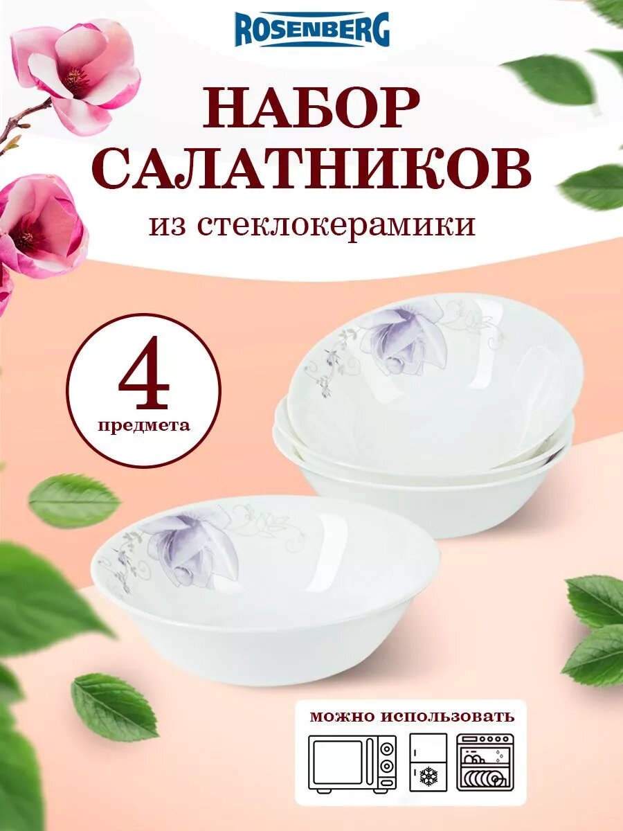 Тарелки из стеклокерамики 4 шт.
