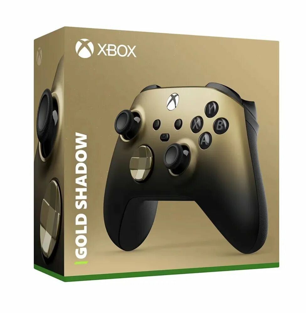 Xbox Геймпад Gold Shadow (Xbox One/Series X/S/PC), Bluetooth, золотой