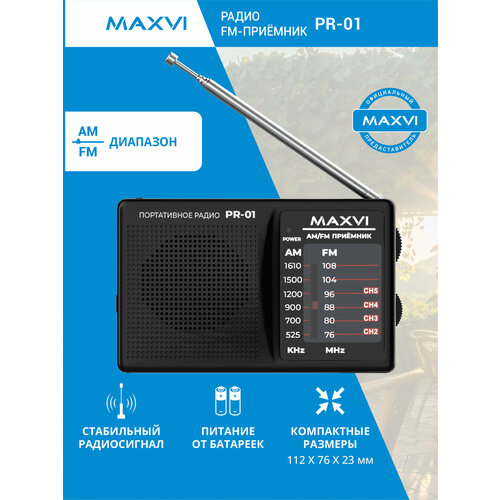 Беспроводное переносное радио Maxvi PR01