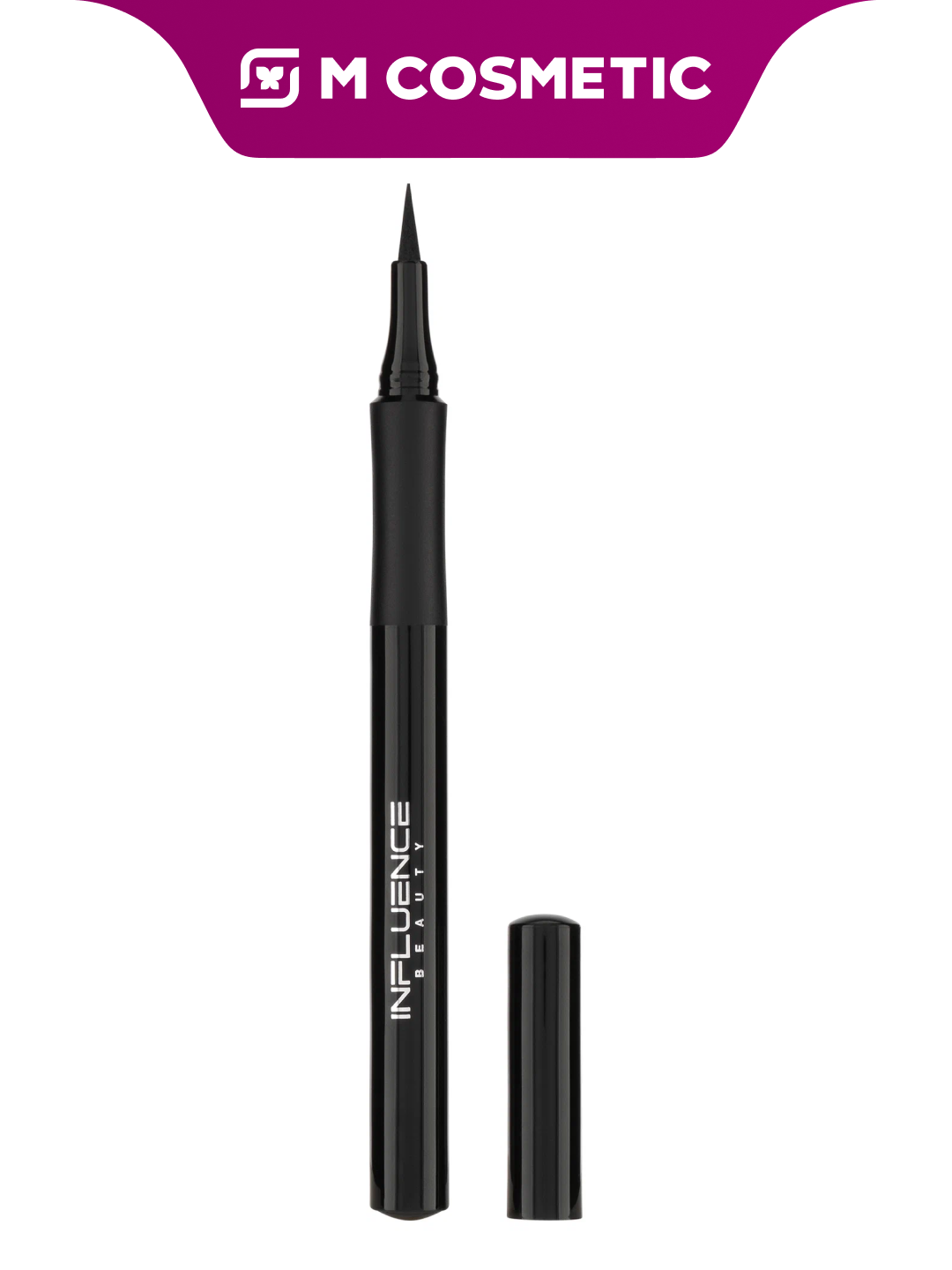 INFLUENCE BEAUTY Подводка для глаз LAZERLINE ультрачерная т01 1,3мл