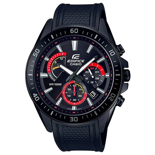 Наручные часы CASIO, черный, красный наручные часы casio edifice efr s108d 7a