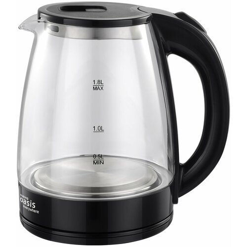Чайник OASIS K-8GВ черный стекло 120000₽