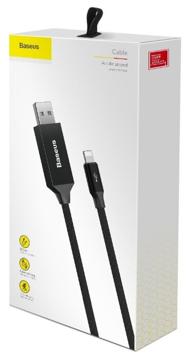 Кабель Baseus Yiven Artistic USB - Lightning (CALYW) 5 м черный фото 3