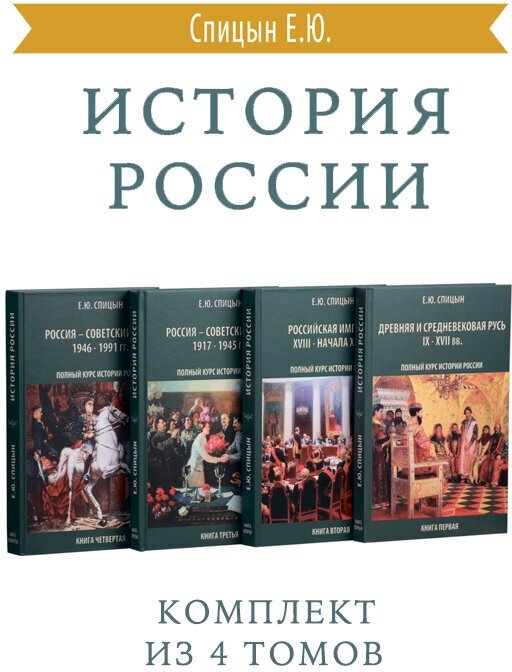 История России. Комплект из 4 томов. Подготовка к ЕГЭ