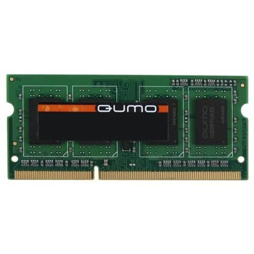 Оперативная память DDR3 QUMO для ноутбука SO-DIMM 4GB 1600MHz PC-12800 256Mx8 CL11 Retail (QUM3S-4G1600K11R)