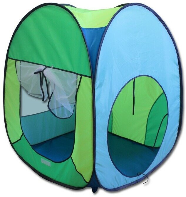BELON Палатка, 4 грани квадрат, 75 × 75 × 90 см, цвет яркий голубой, салатовый, лимон, бирюза
